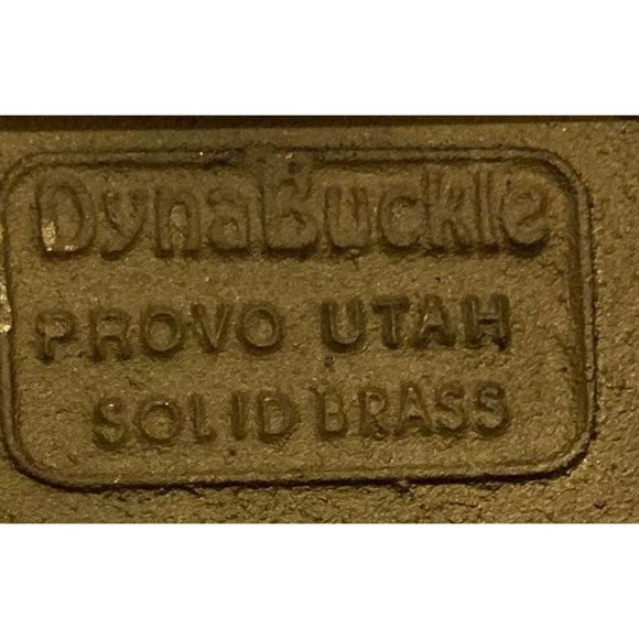 Vintage Metal Belt Buckle, Brass, Trail King, Trailers, Nice Design, 3" x 2" - Picture 5 of 5